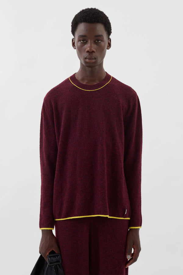 Sunnei LONGSLEEVE ROUNDNECK / Burnt Aubergine