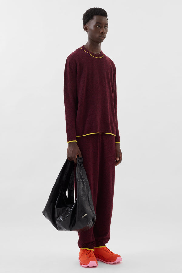 Sunnei LONGSLEEVE ROUNDNECK / Burnt Aubergine