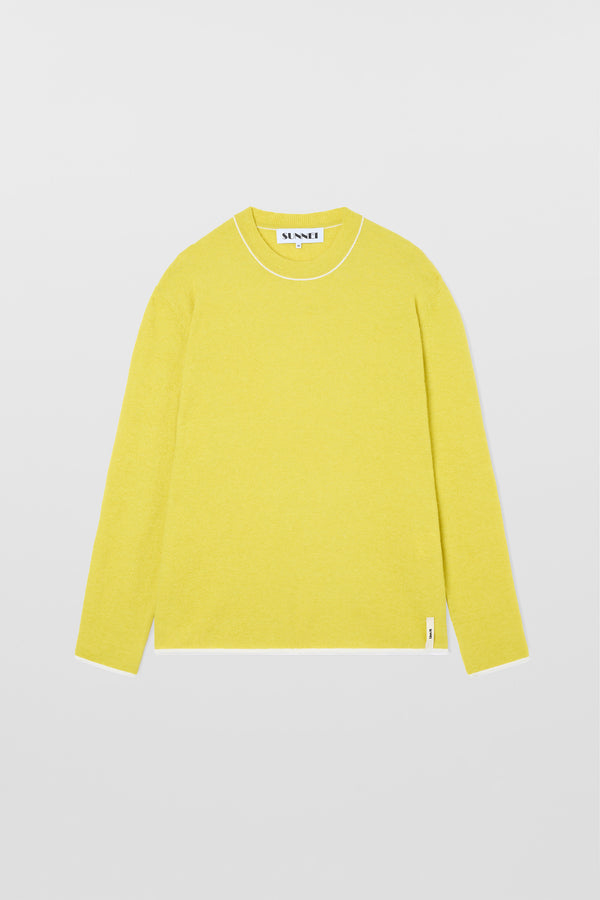 sunnei LONGSLEEVE ROUNDNECK / chartreuse