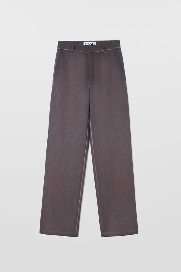 sunnei LOOSE FIT PANTS / plum