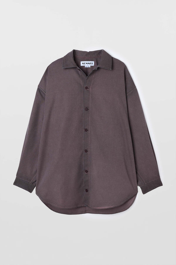 sunnei MEGA OVER SHIRT / plum