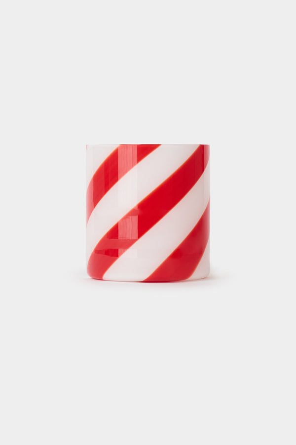 sunnei MURANO GLASS / red & white spiral