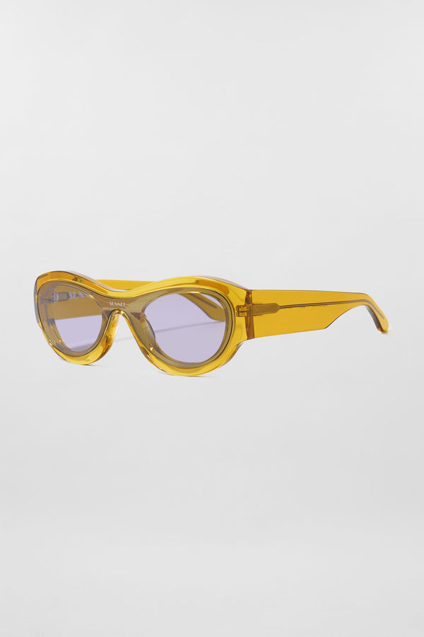 Sunnei PROTOTIPO 5 SUNGLASSES / Transparent Mustard