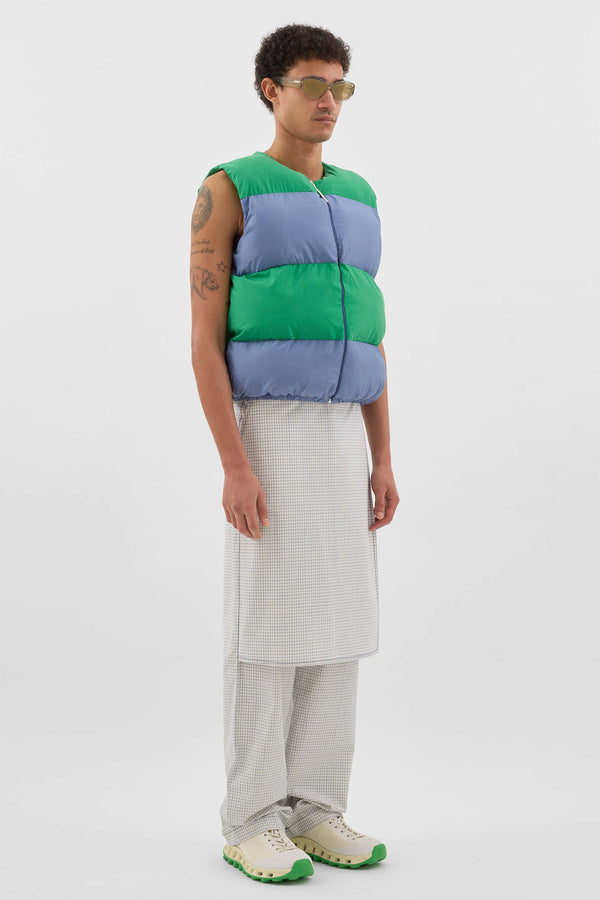 Sunnei PUFFY GILET / Green & Wisteria