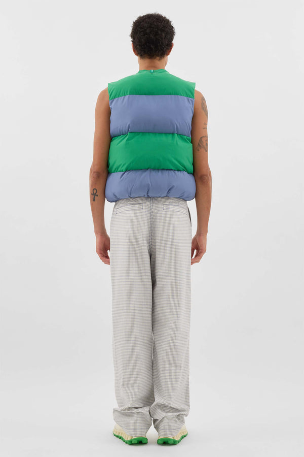 Sunnei PUFFY GILET / Green & Wisteria