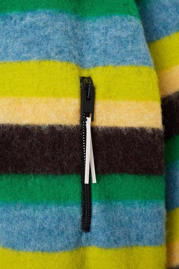 Sunnei SHERPA HOODIE / Multicolor Stripes
