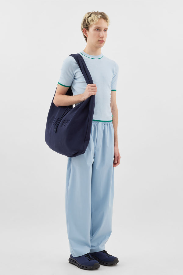 Sunnei SHORTSLEEVE KNIT TOP / Alice Blue