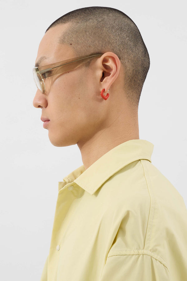 Sunnei SINGLE METALLIZED EARRING / Orange Matte