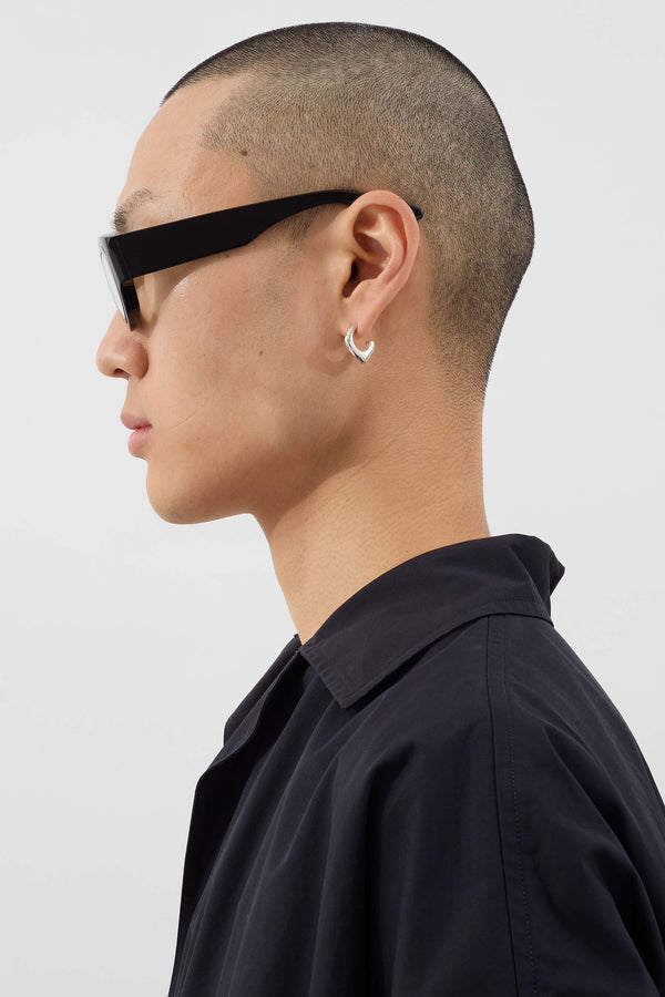 Sunnei SINGLE METALLIZED EARRING / Silver