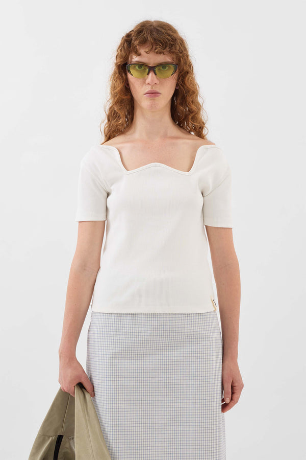 Sunnei STAR T-SHIRT / Off White