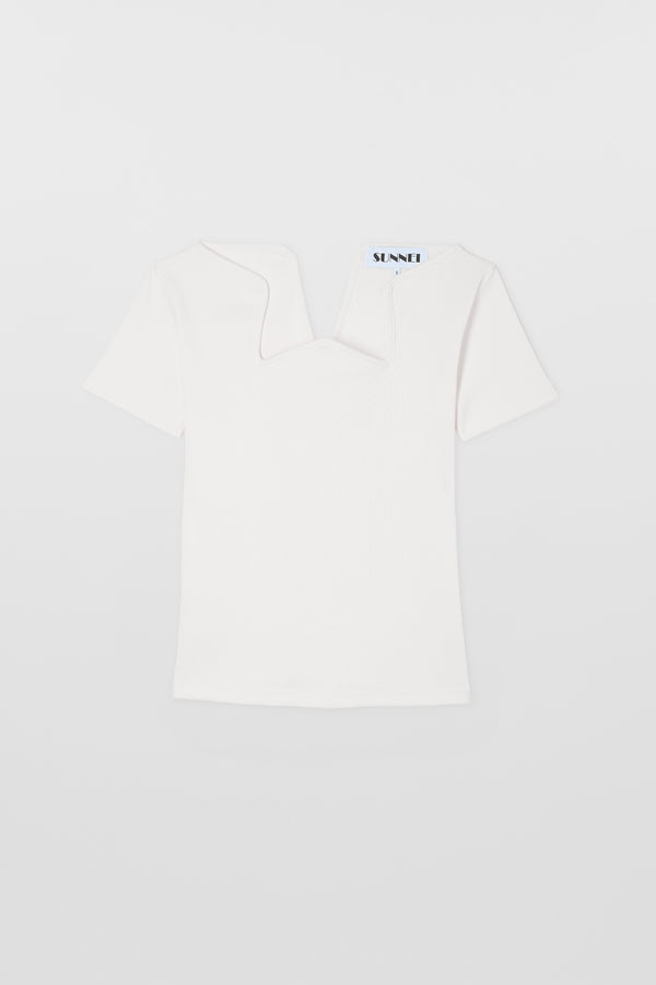 sunnei STAR T-SHIRT / off white