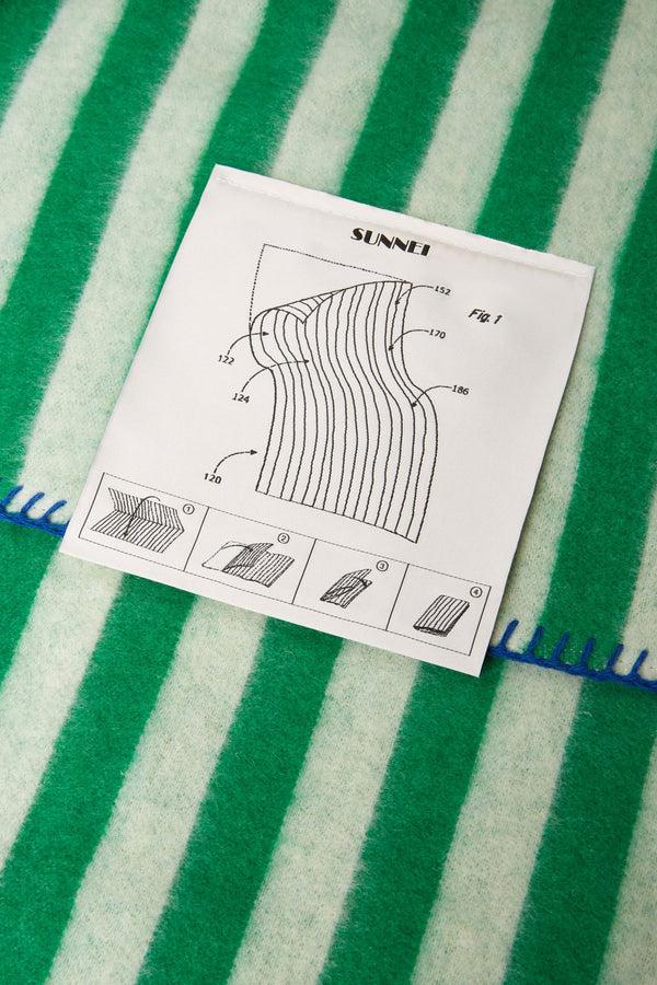 Sunnei STRIPED BLANKET / Green
