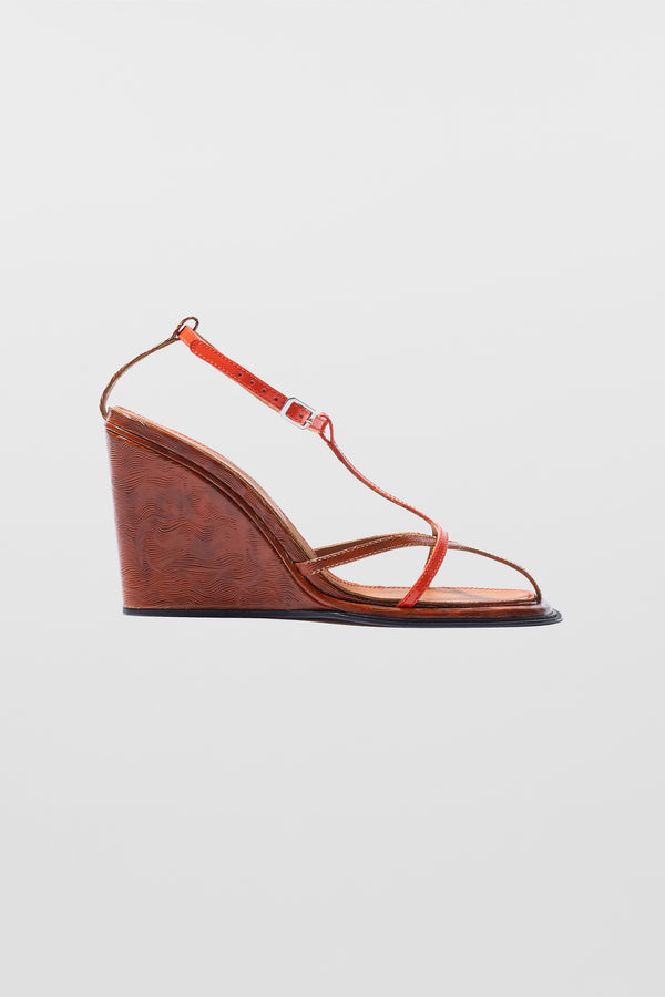 sunnei TURBO SANDALO HEELS / orange