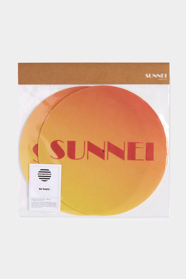 Sunnei YELLOW GRADIENT SLIPMATS WITH LOGO