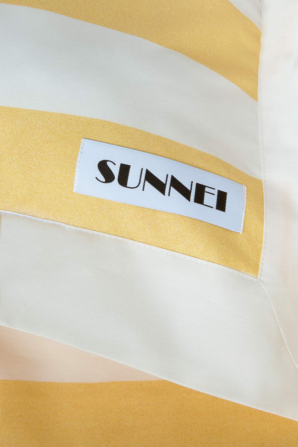 Sunnei YELLOW STRIPED BEDDING SET