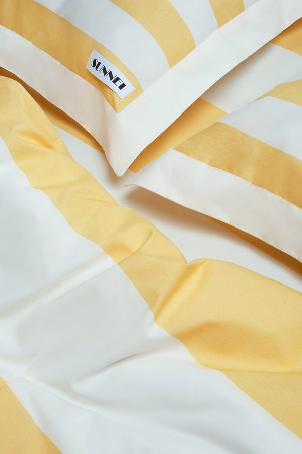 Sunnei YELLOW STRIPED BEDDING SET