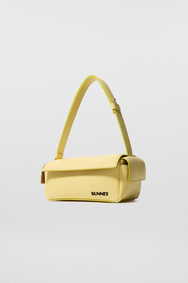 Sunnei 'TUTTO OK' SMALL LABAULETTO / Yellow / Vegan Leather