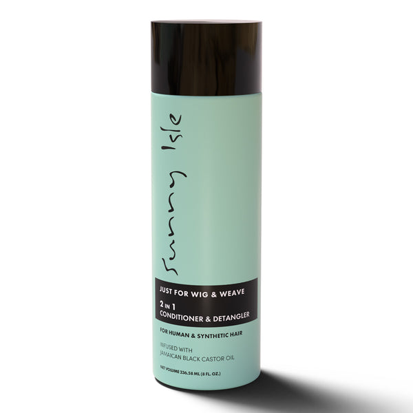 sunny isle Just for Wig Weave Braid & Extensions - 2 in 1 Conditioner & Detangler
