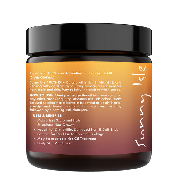 Sunny Isle Sunny Isle 100% Raw And Pure Batana Oil 4oz
