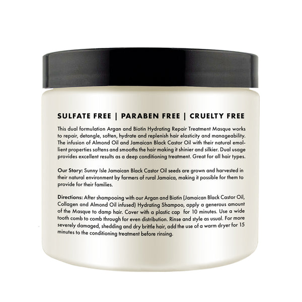 Sunny Isle Sunny Isle Argan & Biotin Deep Hydrating Repair Masque 16oz