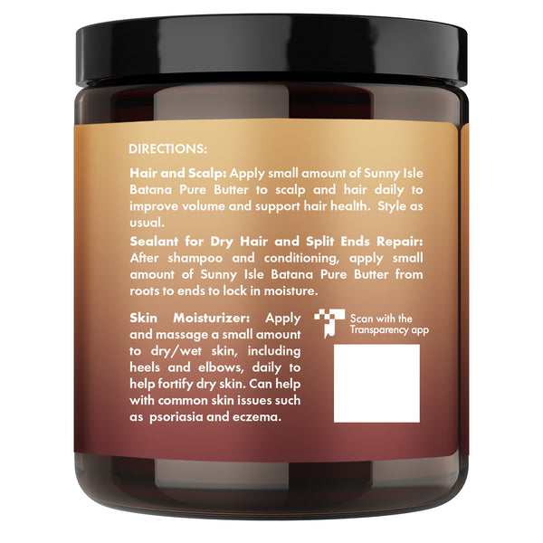 Sunny Isle Sunny Isle Batana Anti-Thinning Pure Butter 8oz Infused With Jamaican Black Castor Oil