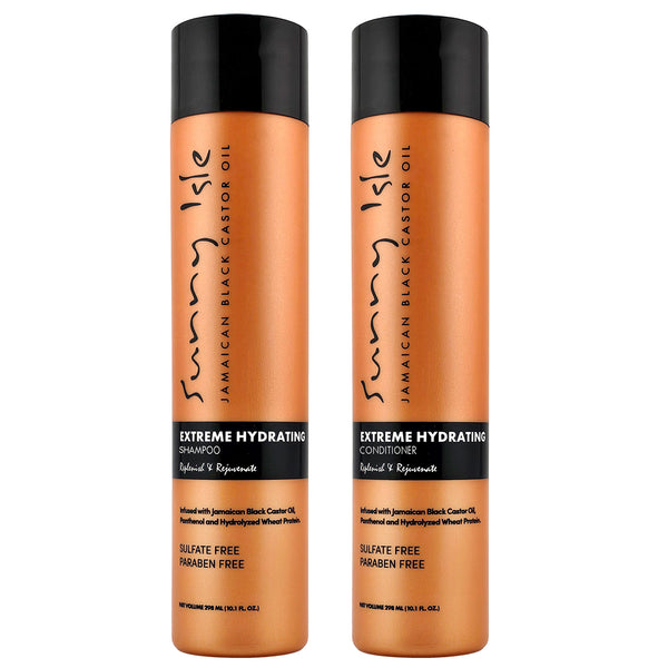 sunny isle Sunny Isle Extreme Hydrating Shampoo and Conditioner Bundle 10.1oz