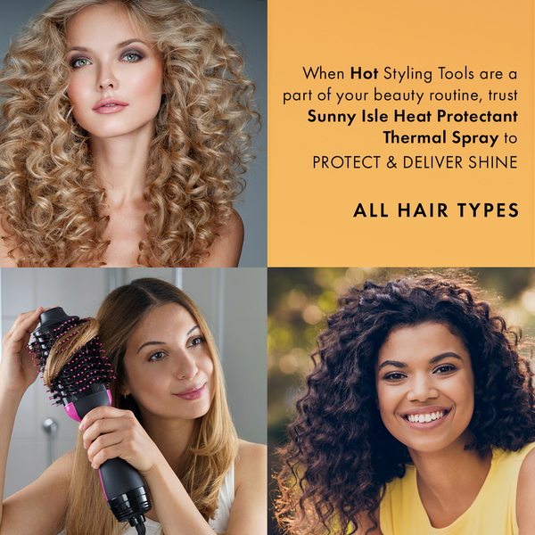 Sunny Isle Sunny Isle Jamaican Black Castor Oil Heat Protectant Thermal Spray 6oz