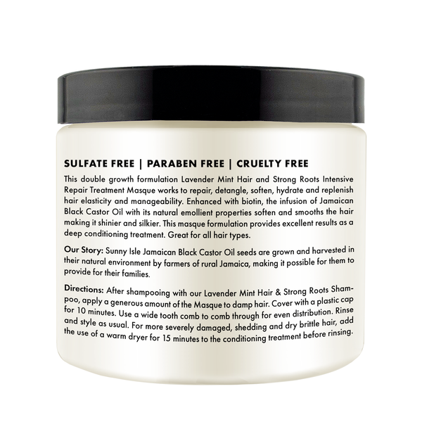 Sunny Isle Sunny Isle Lavender Mint Hair And Strong Roots Intensive Repair Masque 16oz
