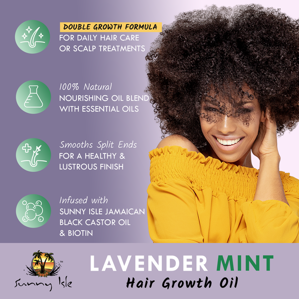 Sunny Isle Sunny Isle Lavender Mint Hair And Strong Roots Oil 4oz