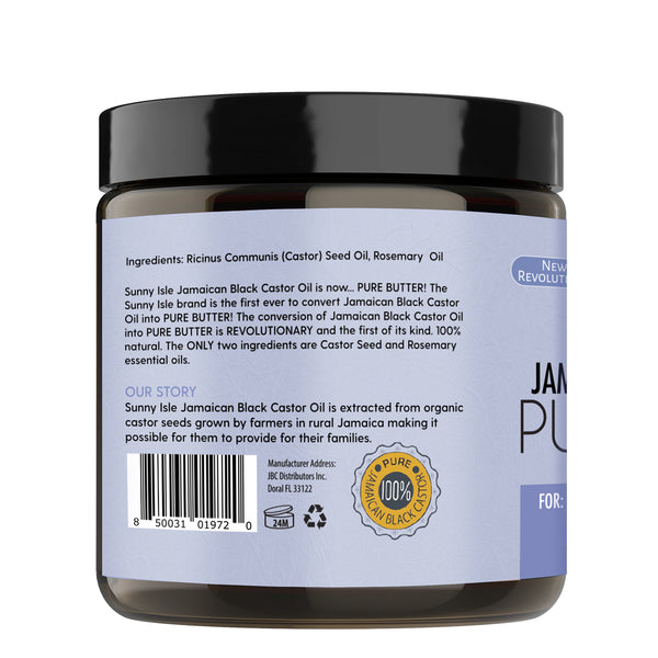 Sunny Isle Sunny Isle ROSEMARY Jamaican Black Castor Oil PURE BUTTER 4oz