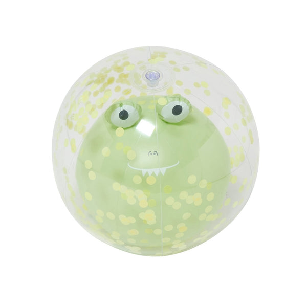 sunnylife 3D Inflatable Beach Ball - Cookie the Croc Green