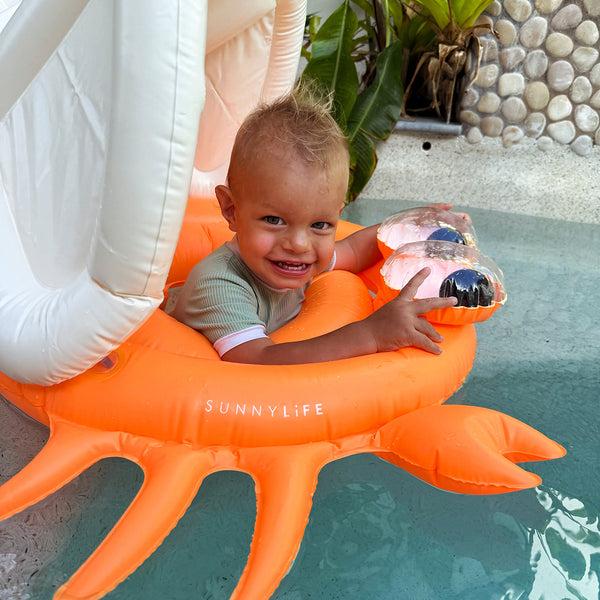 Sunnylife Baby Float - Sonny The Sea Creature Neon Orange