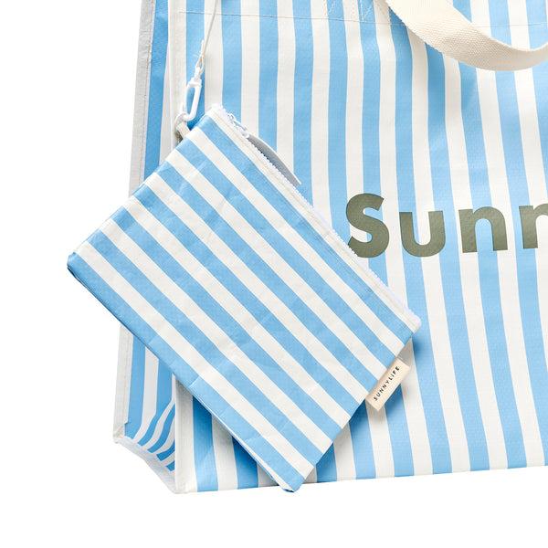 Sunnylife Carryall Beach Bag - La Mer Med Blue Stripe
