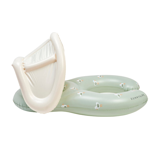 Sunnylife Float Together Baby Seat - Sammy The Seagull Green