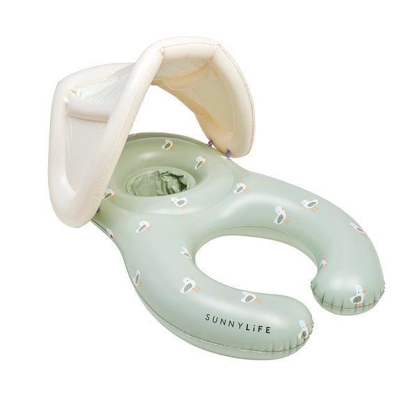 sunnylife Float Together Baby Seat - Sammy the Seagull Green