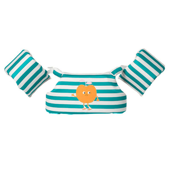 sunnylife Floatie Jacket 3-6 - Poppy the Peach Green Stripe
