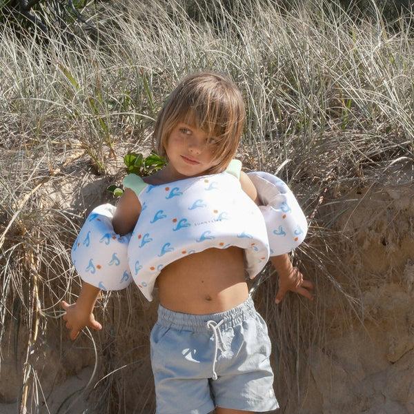 Sunnylife Floatie Jacket 3-6 - Sammy The Seagull Blue