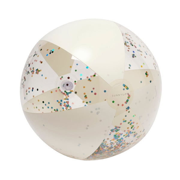 sunnylife Inflatable Beach Ball - Cotton Candy Glitter