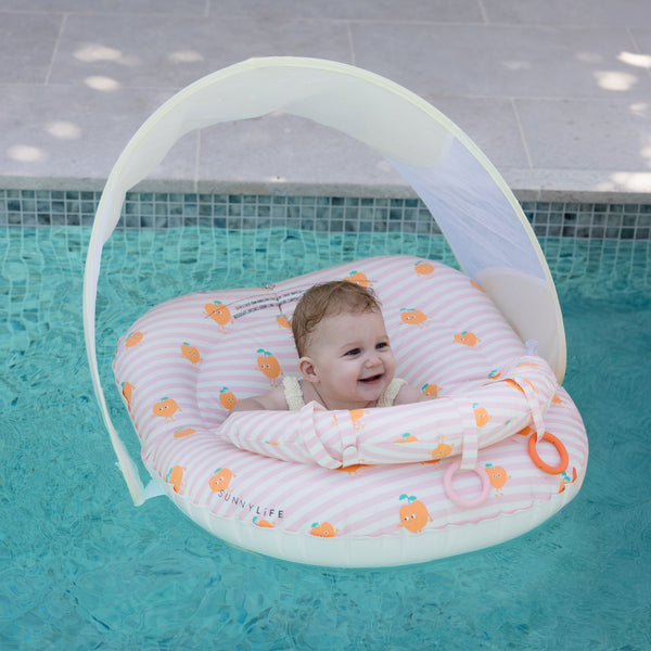 Sunnylife Interactive Baby Float - Poppy The Peach Pink Stripe