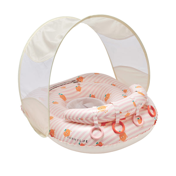 sunnylife Interactive Baby Float - Poppy the Peach Pink Stripe