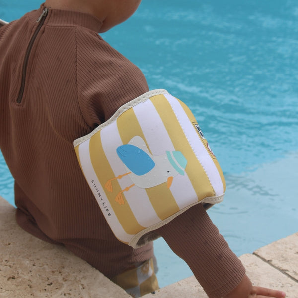 Sunnylife Kids Floaties - Sammy The Seagull Yellow Stripe