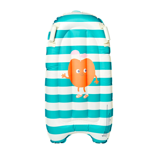 sunnylife Kids Surf Mat - Poppy the Peach Green Stripe