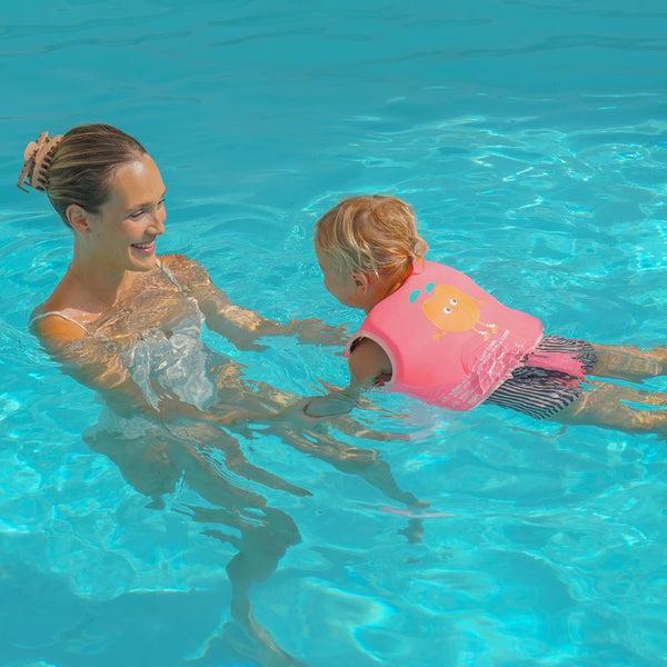 Sunnylife Kids Swim Vest 1-2 - Poppy The Peach Neon Pink