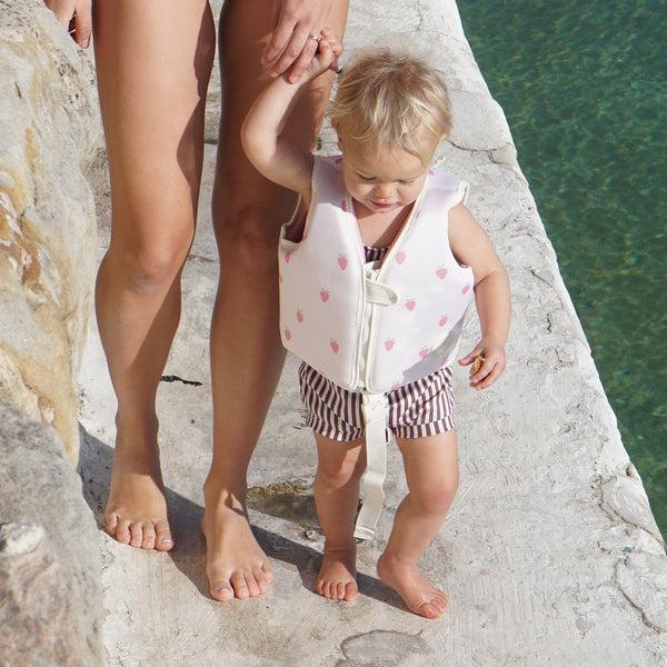 Sunnylife Kids Swim Vest 1-2 - Strawberry Sunshine Pink