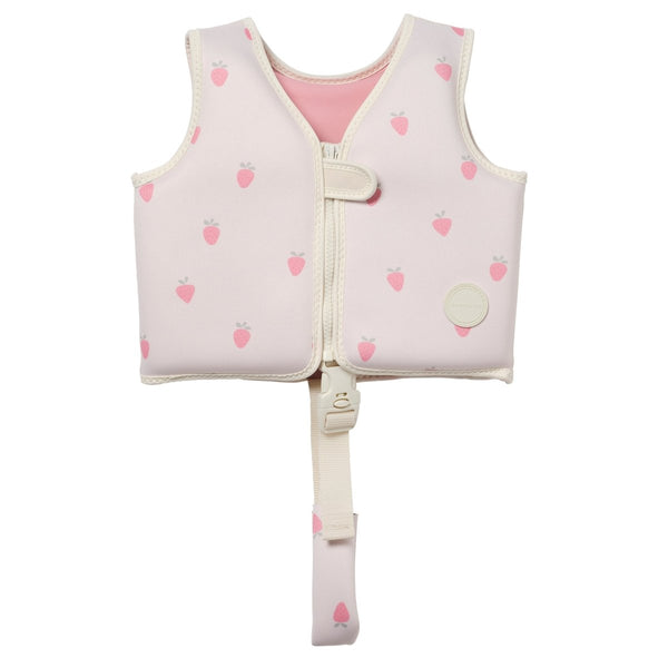 sunnylife Kids Swim Vest 1-2 - Strawberry Sunshine Pink
