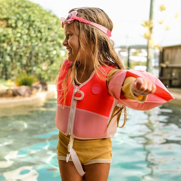 Sunnylife Kids Swim Vest 2-3 - Melody The Mermaid Pink