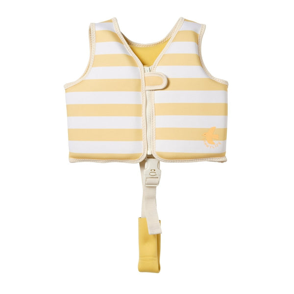 sunnylife Kids Swim Vest 2-3 - Sammy the Seagull Yellow Stripe