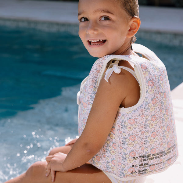 Sunnylife Kids Swim Vest 3-6 - Into The Garden Ditsy Floral