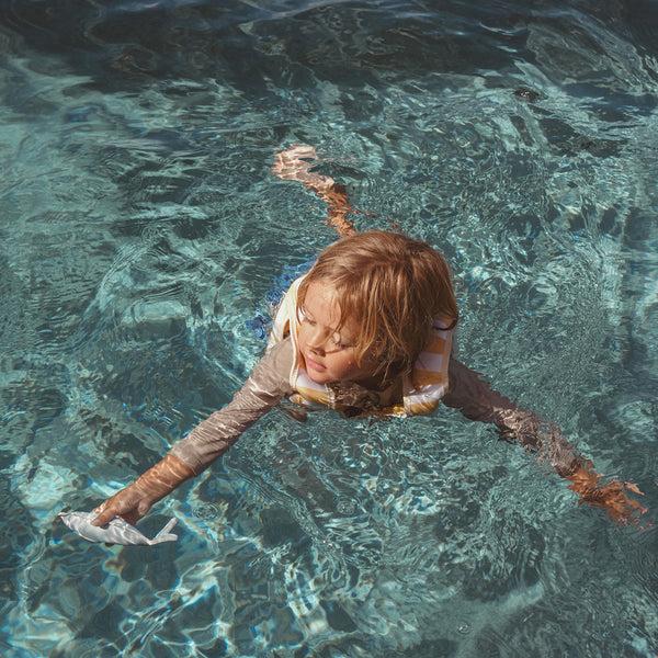 Sunnylife Kids Swim Vest 3-6 - Sammy The Seagull Yellow Stripe