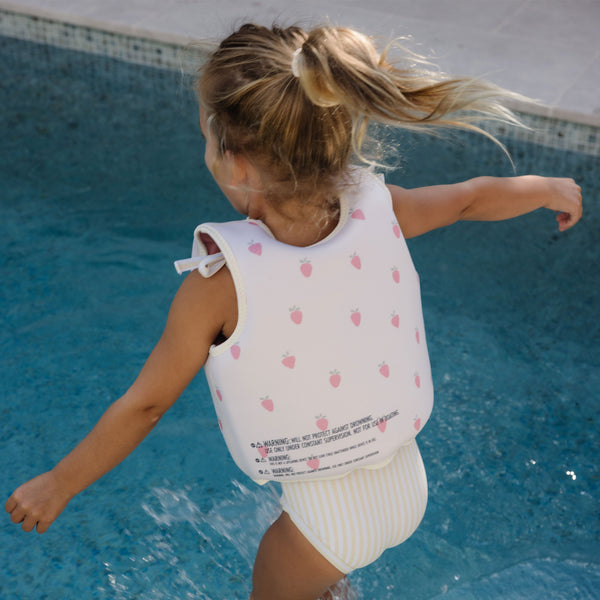 Sunnylife Kids Swim Vest 3-6 - Strawberry Sunshine Pink